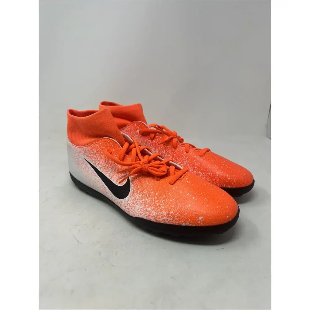 Nike Mercurial Superfly 6 Club TF FG Orange White Black Men Sz 13 ah7372-801 b63